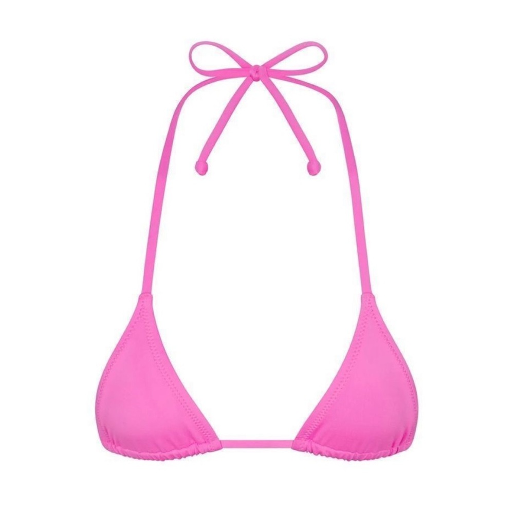 NWOT SKIMS Swim Micro Triangle Top | Sz MEDIUM | Hot Pink